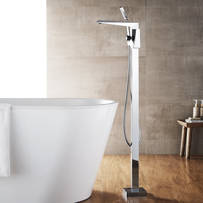 Vinnova Cypress Single Handle Floor Mount Freestanding Tub